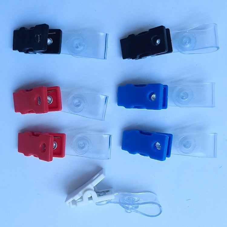 PVC Badge Holder Clips for Doctors and Nurses