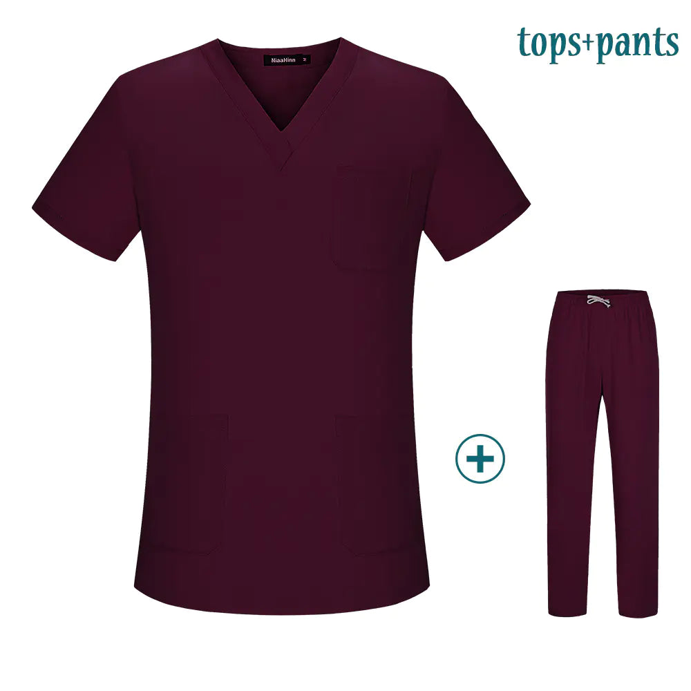 Short Sleeve Scrub Uniform for Beauty and Surgery