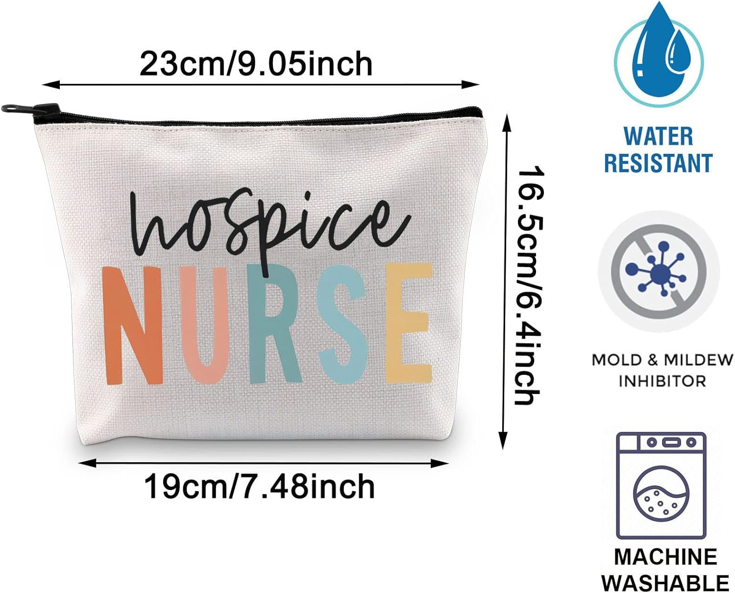 Nurse Gift Nurse Bag Hospice Nurse Makeup Bag Critical Care Nurse Bag ICU Nurse Gift Baby Nurse Gift Nurse Midwife Makeup Bag Nurse Survival Kit(Hospice Nurse)