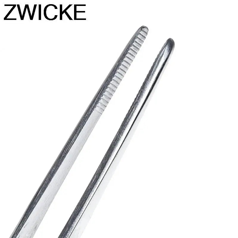 Stainless Steel 430 Anti-Iodine Medical Tweezers Long Straight Forceps 12.5Cm-30Cm Straight Head Elbow Thicken Medical Tools