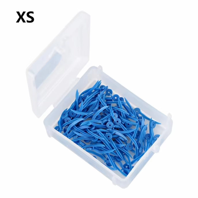 Disposable Dental Tooth Gap Wedges with End Circular Holes Plastic Wedge Dentistry Oral Care Accessories Medical Tools 4Sizes