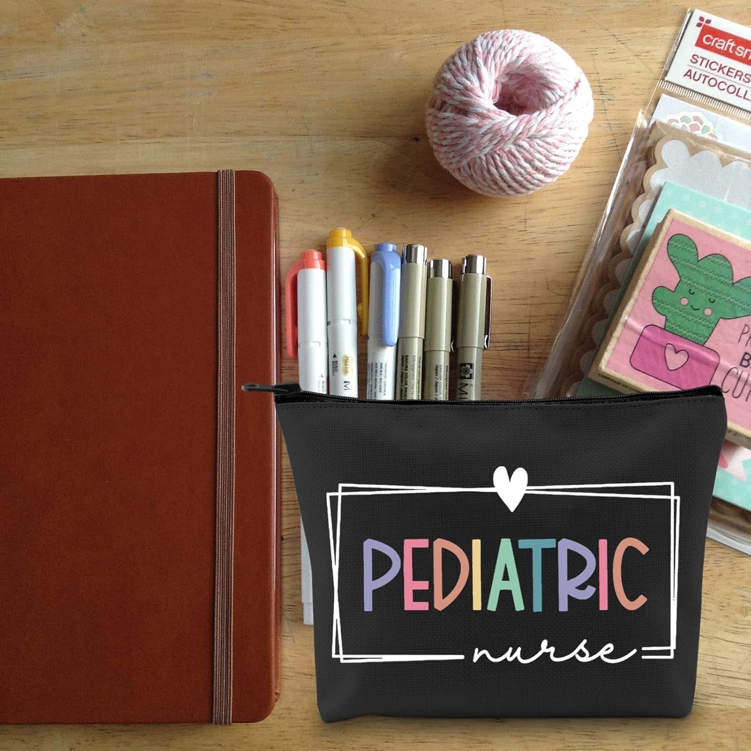 Pediatric Nurse Makeup Bag Pediatric Nurse Gift Nurse Gift Nurse Cosmetic Bag Nurse Accessories Pediatric Nurse Zipper Bag NICU Nurse Gift(Pediatric Nurse)