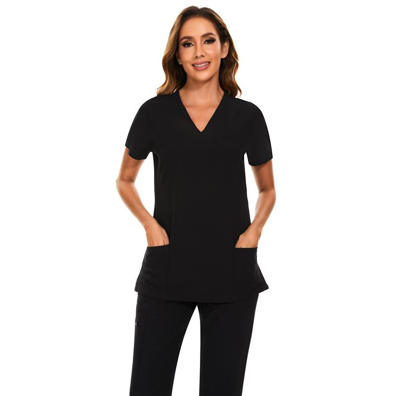 Cozyfit Scrubs for Women Luna Vital Set - Stretch V-Neck Scrub Top & Jogger Pant with 8 Pockets Clothes Workwear Womenswear Comfort