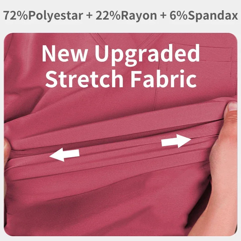 Fashion Women Workwear Scrub Tops+Pant Medical Uniform Surgery Scrubs Shirt Short Sleeve Pet Shop Doctor Nurse Nursing Uniform