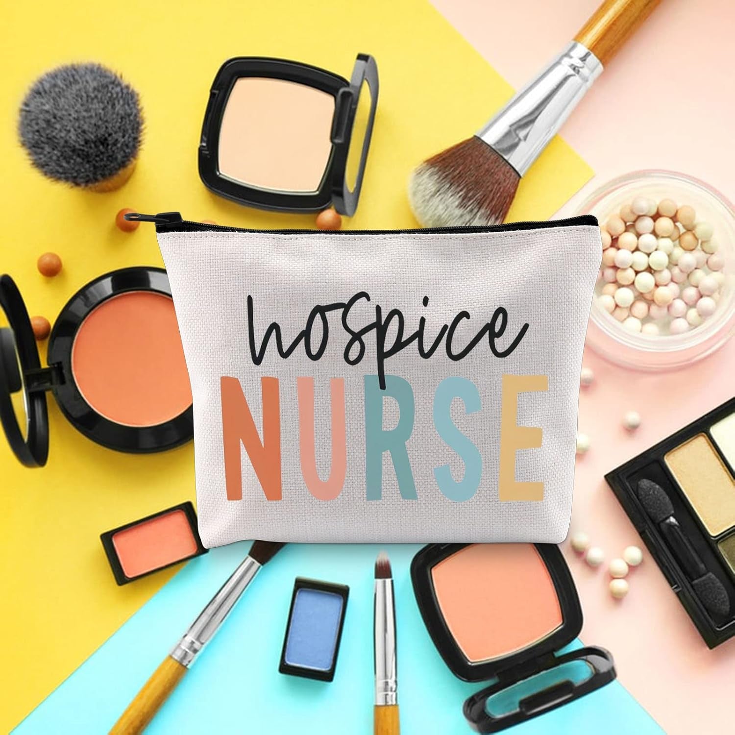 Nurse Gift Nurse Bag Hospice Nurse Makeup Bag Critical Care Nurse Bag ICU Nurse Gift Baby Nurse Gift Nurse Midwife Makeup Bag Nurse Survival Kit(Hospice Nurse)