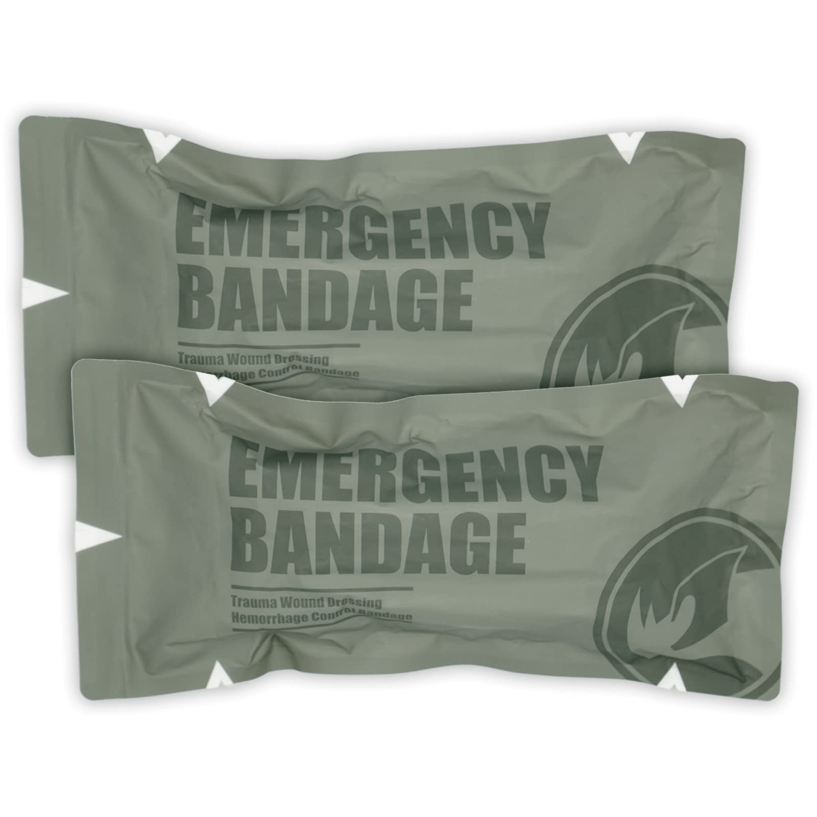 6" Israeli Style Emergency Bandage Compression Trauma Wound Dressing Medical Sterile Vacuum Sealed Combat Tactical First Aid Kit IFAK Supplies FSA HSA Eligible 2 Count