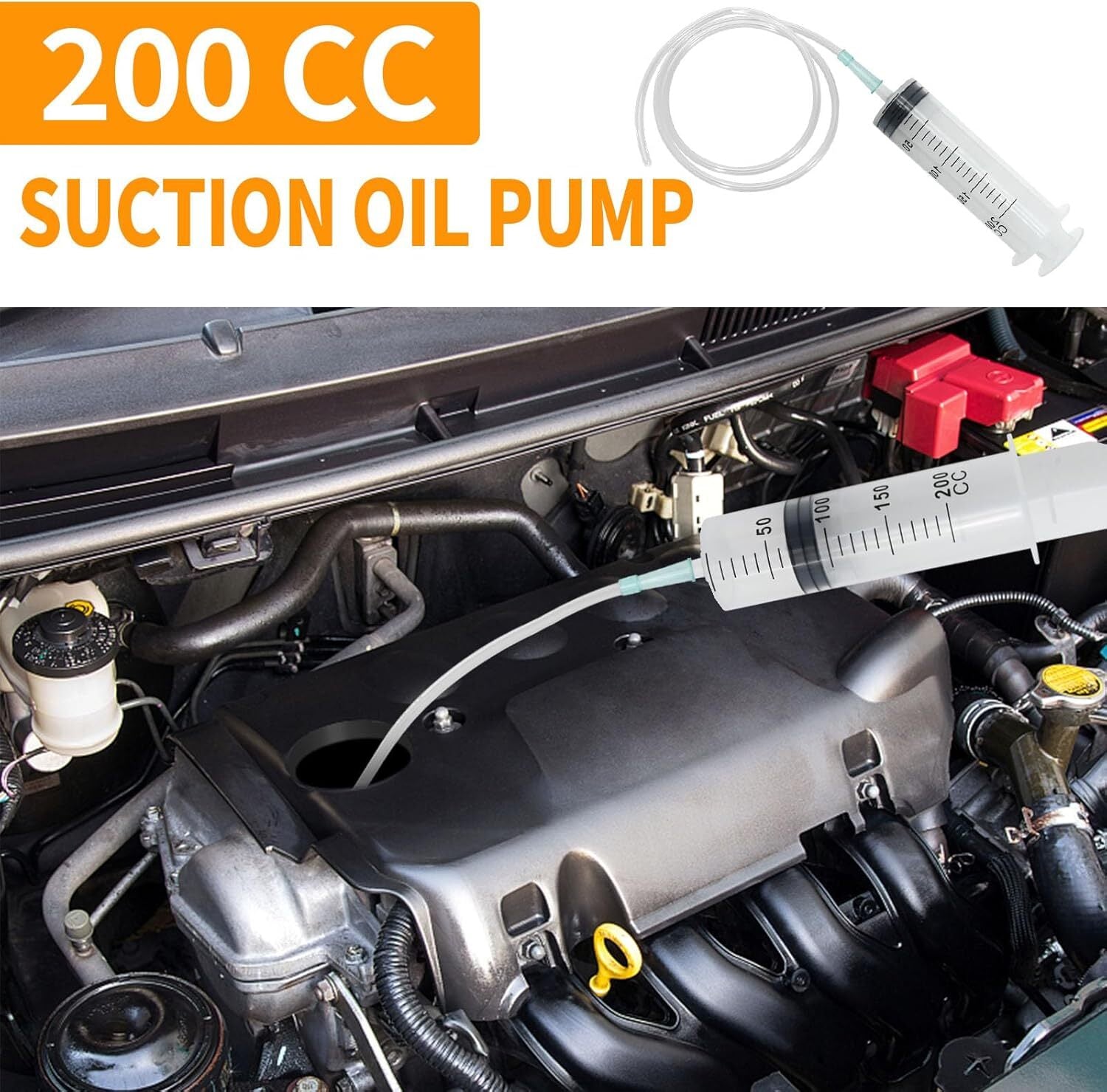 200Ml Large Syringe ,Plastic Syringe with 40 Inches Plastic Tubing For