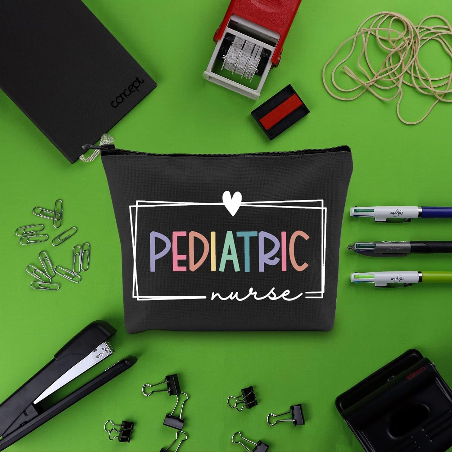 Pediatric Nurse Makeup Bag Pediatric Nurse Gift Nurse Gift Nurse Cosmetic Bag Nurse Accessories Pediatric Nurse Zipper Bag NICU Nurse Gift(Pediatric Nurse)