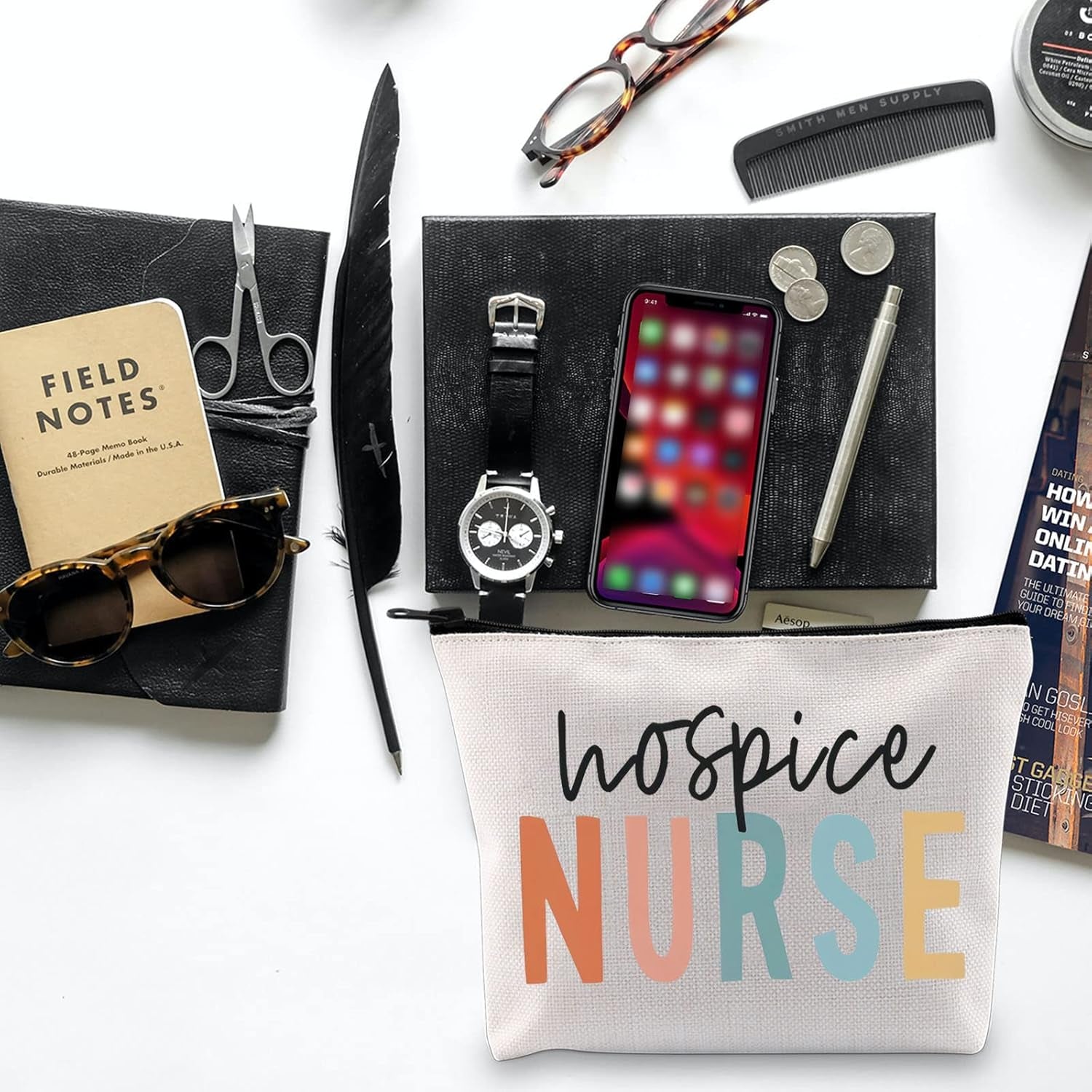 Nurse Gift Nurse Bag Hospice Nurse Makeup Bag Critical Care Nurse Bag ICU Nurse Gift Baby Nurse Gift Nurse Midwife Makeup Bag Nurse Survival Kit(Hospice Nurse)