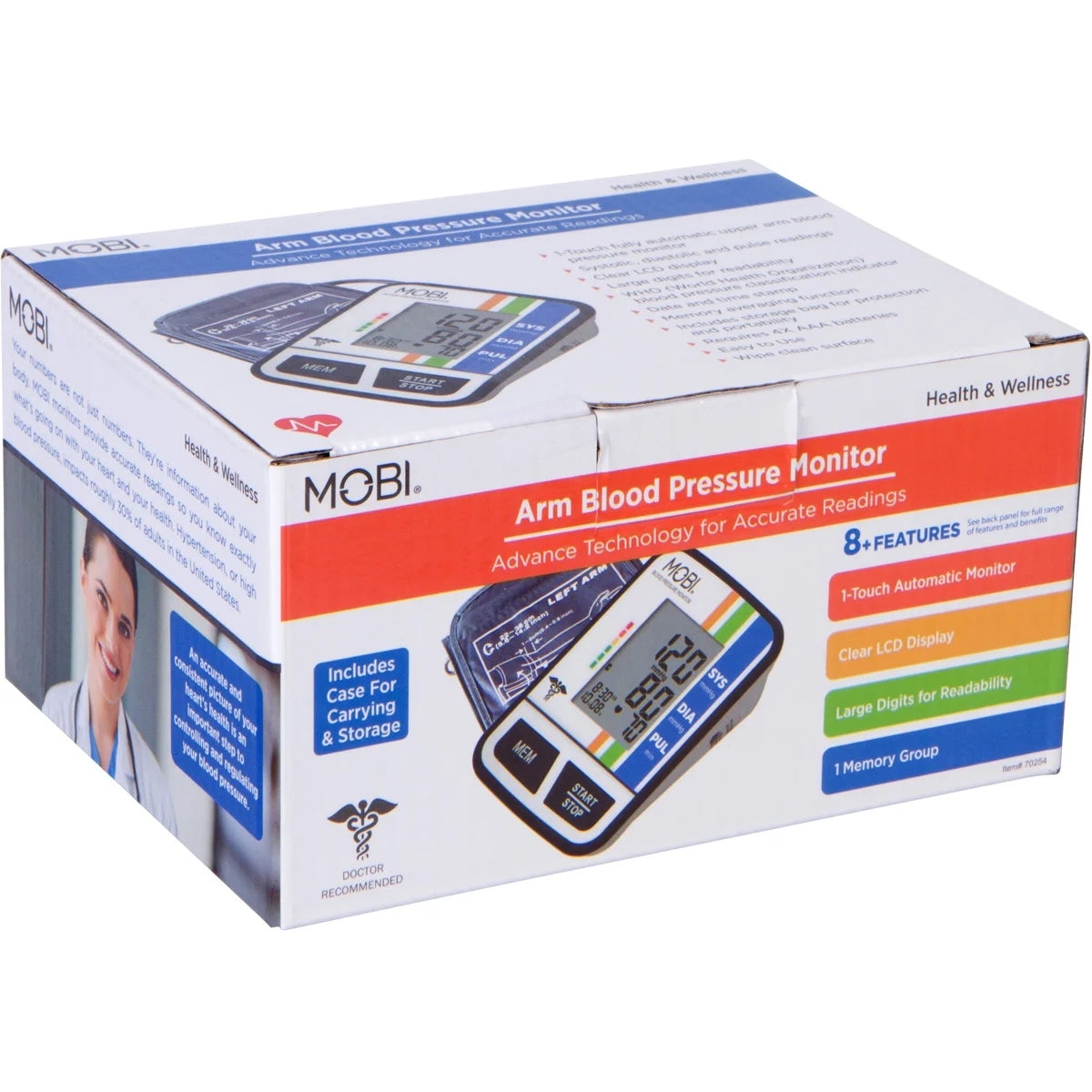 Blood Pressure Monitor Digital Upper Arm Blood Pressure Machine for Indoor/Outdoor Use with 120 Reading Memory Quick & Easy BP Machine Adjustable Arm Cuff 8.6"- 14.2" Large LCD Display