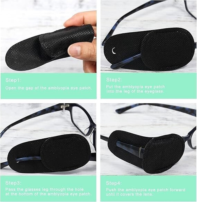 6PCS Eye Patches for Adults Kids, Medical Eye Patch for Glasses, Treat Lazy Eye