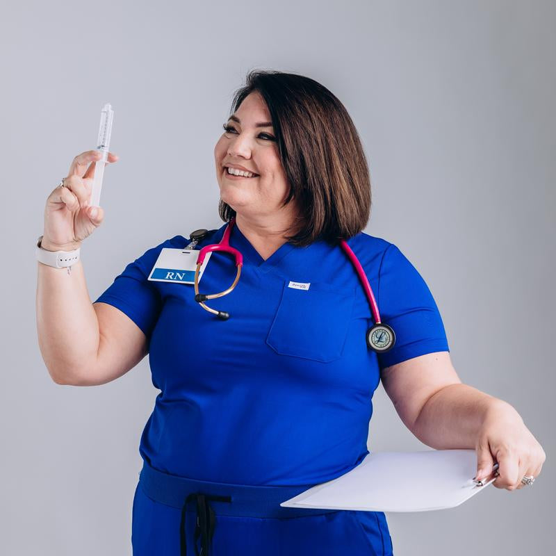 Zenith Scrubs 1-Pocket V-Neck Scrub Top for Women