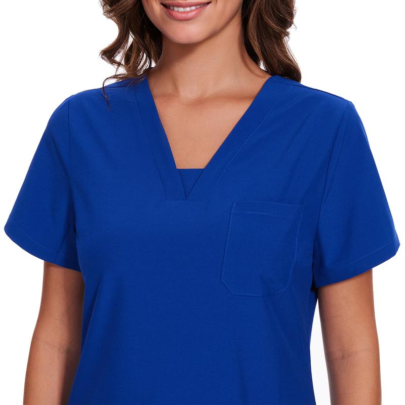 COZYFIT Scrubs for Women Nova Vital Set - V-Neck Top & Cargo Pants with 10 Pockets