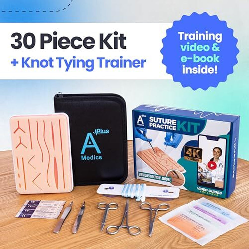 Complete Suture Practice Kit for Medical Students W/How-To Suture HD Video Co...