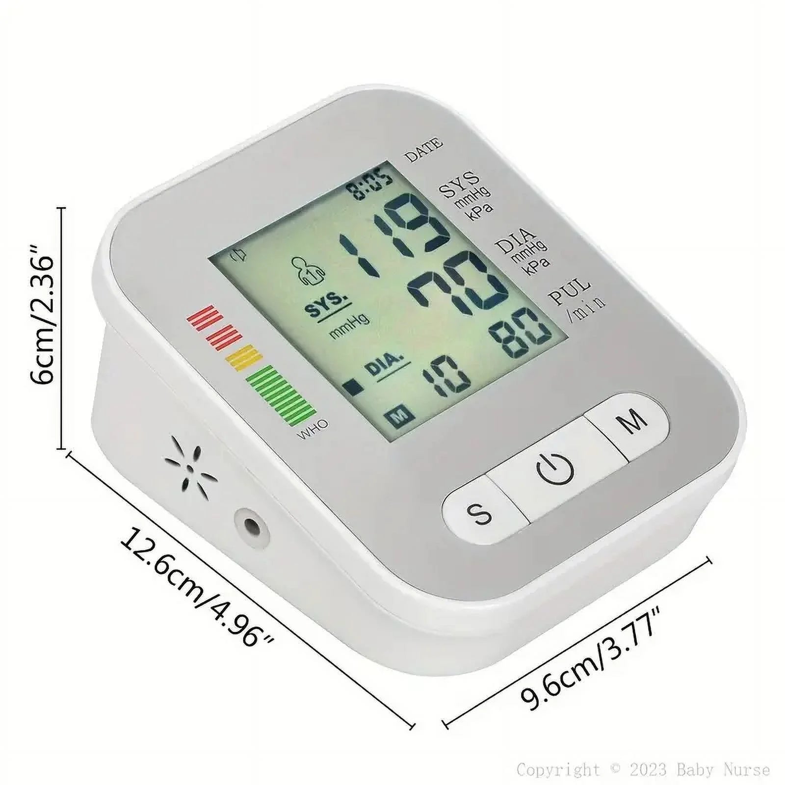 Blood Pressure Monitor, Digital Wrist Blood Pressure Machine, Automatic Cuff BP Detector, 2X99 Readings Memory Large Display Voice, with Carrying Case
