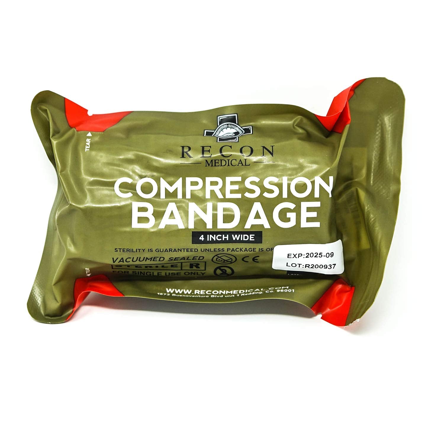 Trauma Bandage by RECON MEDICAL- Trauma Dressing Israeli First Aid Medical Compression Bandage Emergency Trauma Bandage 4 Inches…
