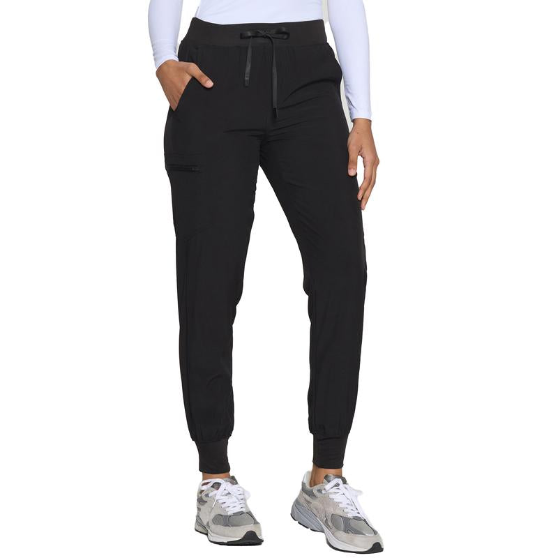 COZYFIT Womens Scrub Pants - Soft Stretch Yoga Style with 5 Pockets, Slim Fit Jogger Scrubs Pants for Women