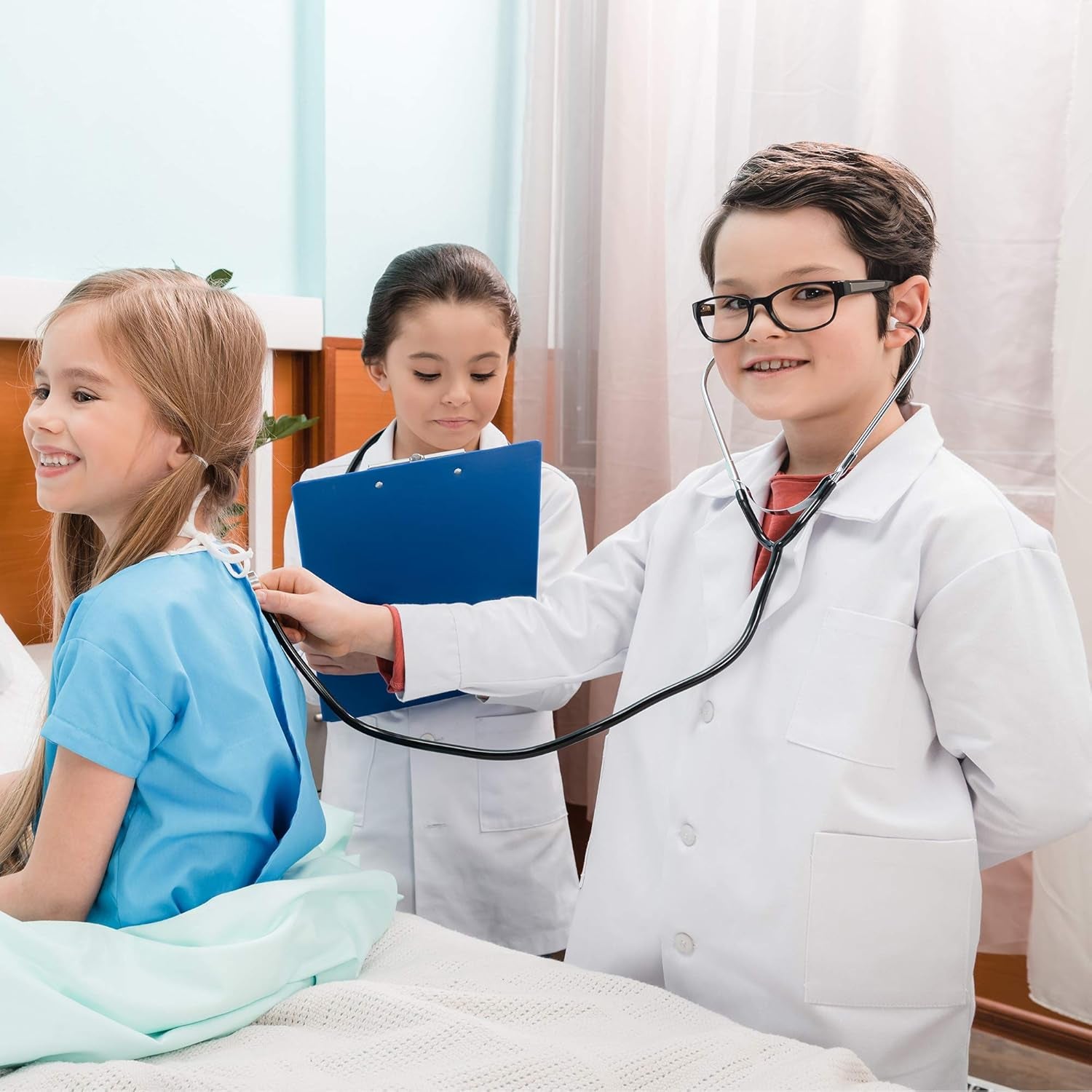 Doctor'S Stethoscope Kids Toy - Doctor-Or-Nurse Pretend Play-Costume Accessories and Prop Toys for Kids - 1 Piece (Black)