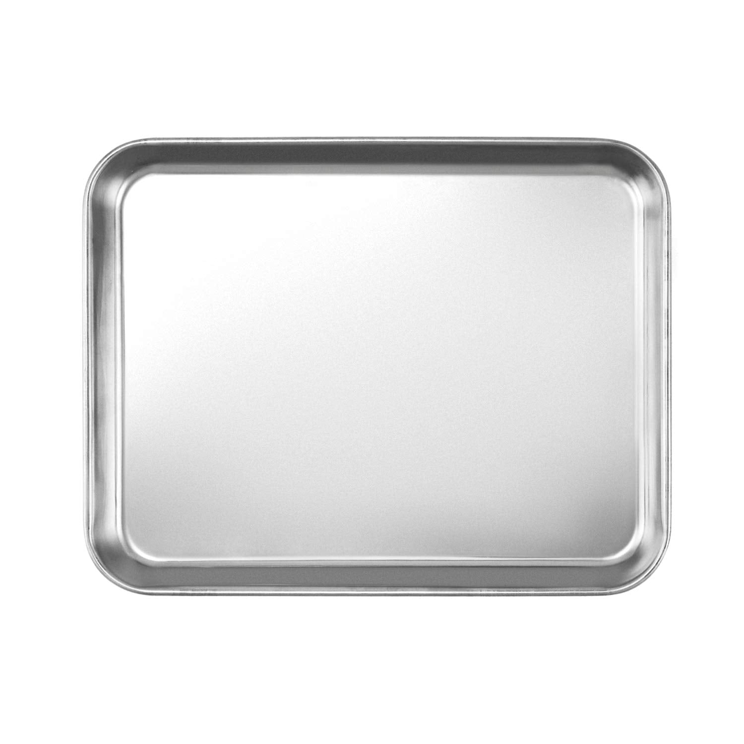 Stainless Steel Surgical Tray 10X7.8X1” for Tattoo, Medical Tools, Flat Bottom