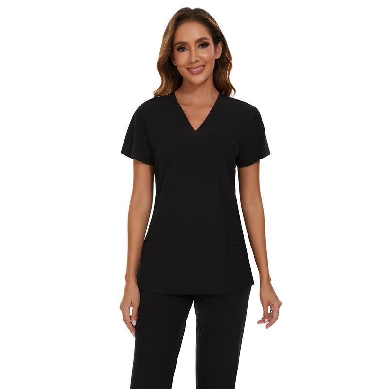 Cozyfit Scrubs for Women Luna Vital Set - Stretch V-Neck Scrub Top & Jogger Pant with 8 Pockets Clothes Workwear Womenswear Comfort