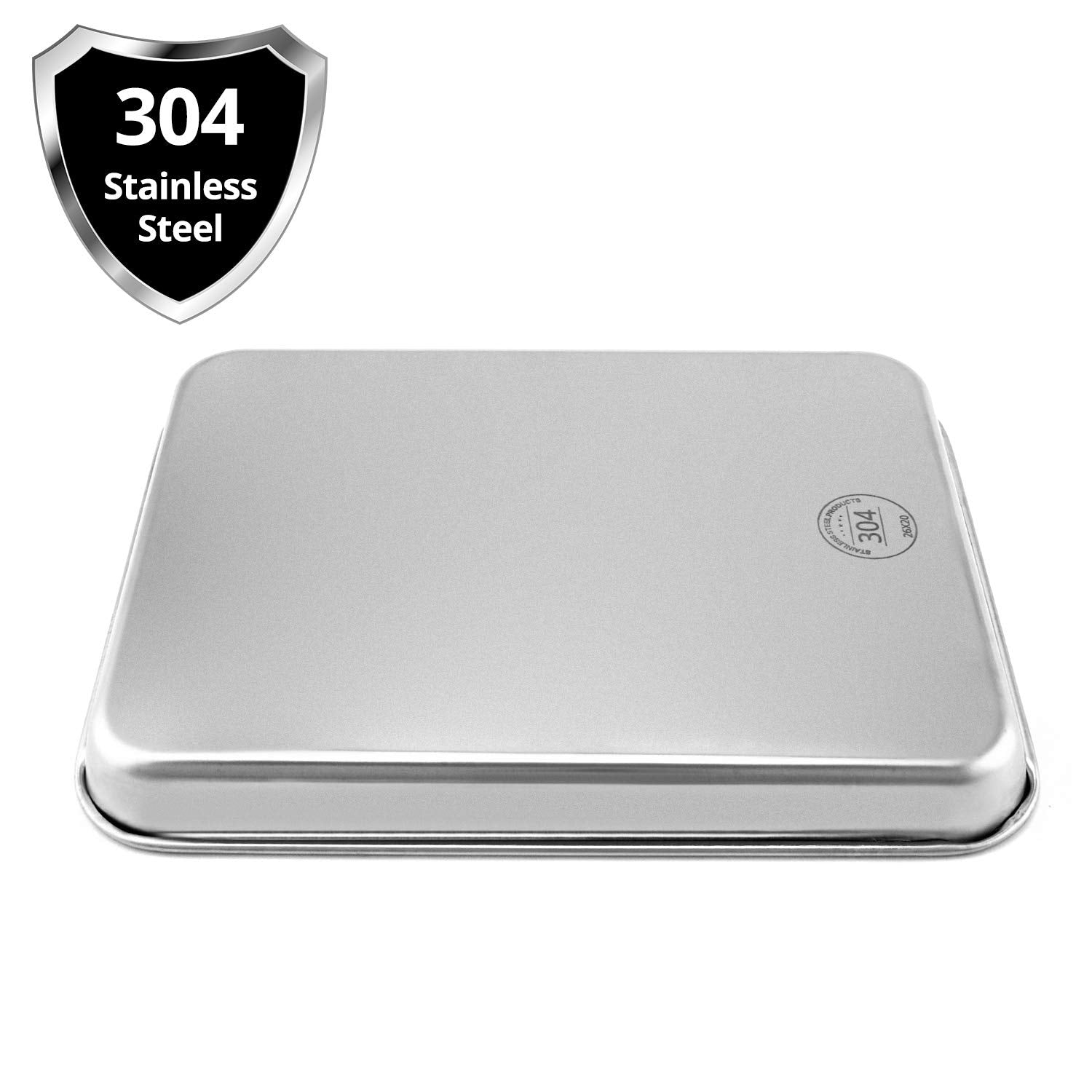 Stainless Steel Surgical Tray 10X7.8X1” for Tattoo, Medical Tools, Flat Bottom