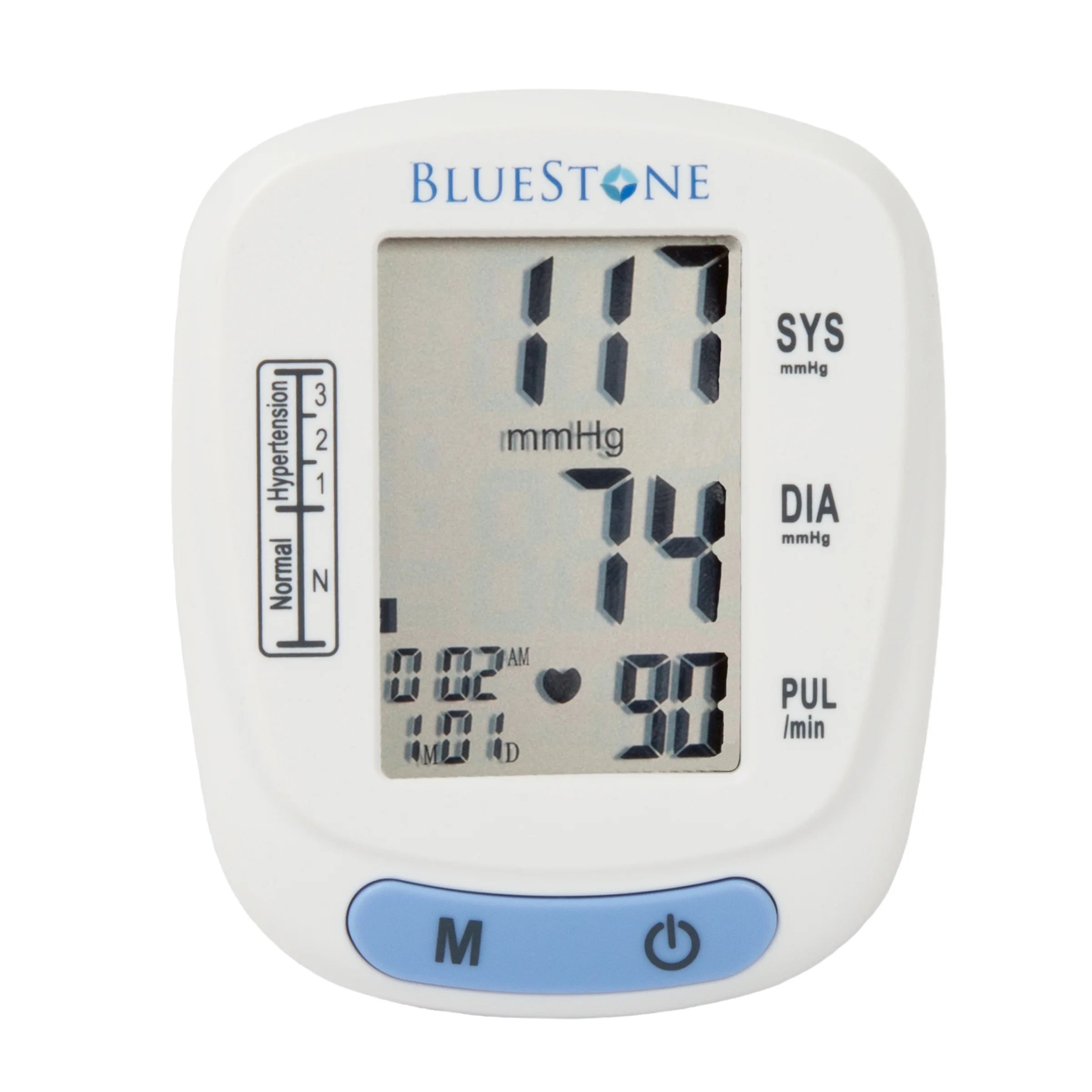 Blood Pressure Machine - Automatic BP and Pulse Monitor for Heart Health with Digital LCD Screen and Storage Case