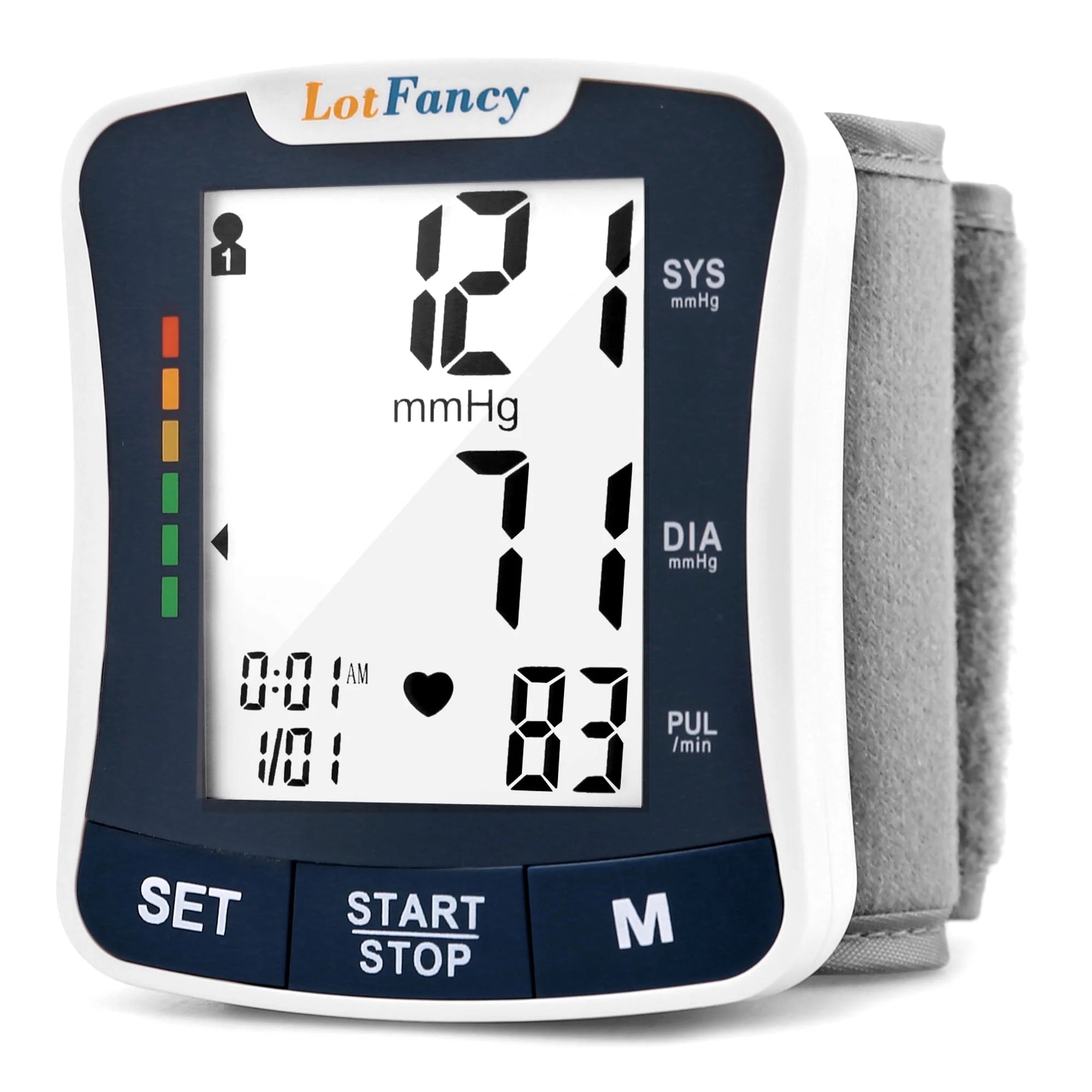 Blood Pressure Monitor, Wrist BP Cuff Machine Voice Broadcast, Home BP Gauge