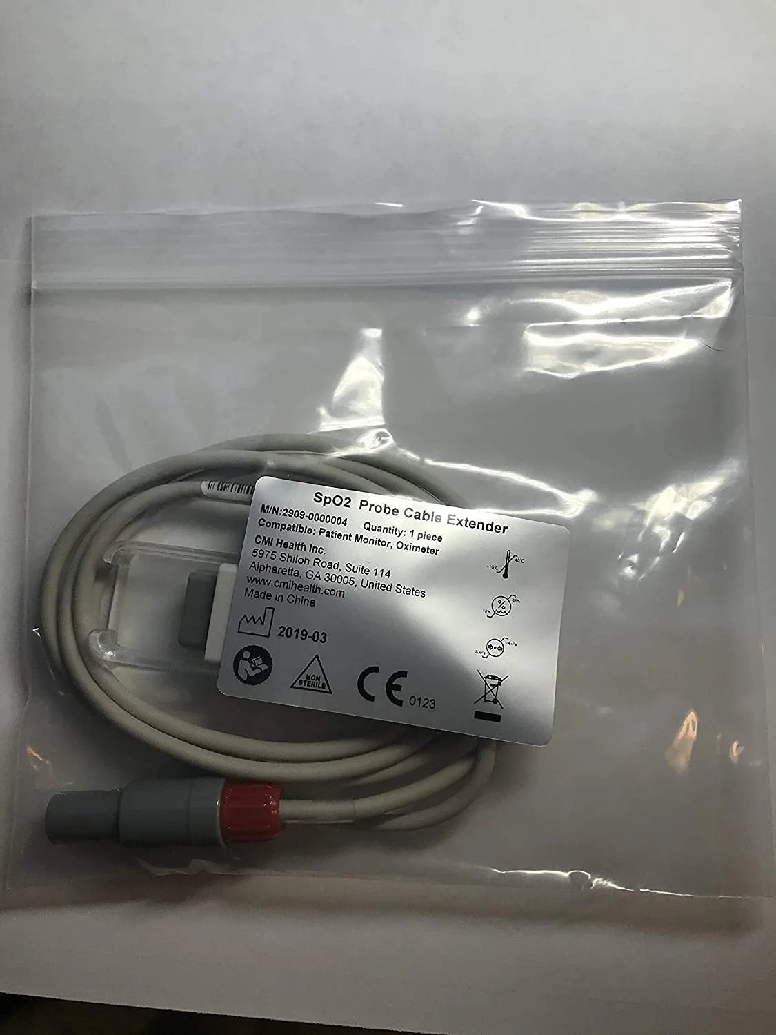 Converter Cable for PC-66 H/L Handheld Pulse Oximeter - Accessory for Spot-Checking & Continuous Monitoring