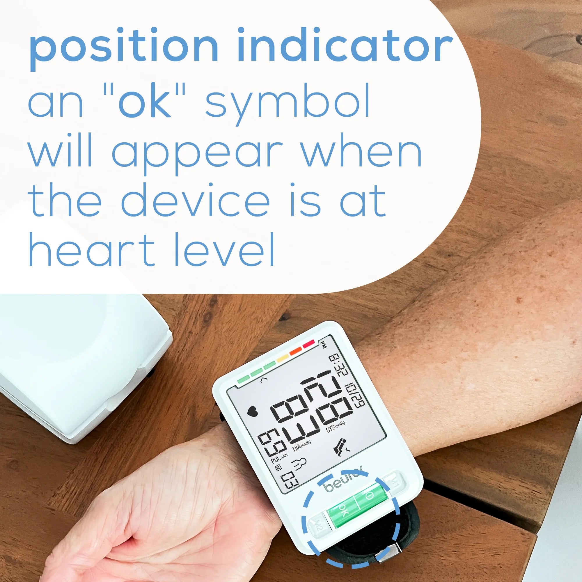 Series 800W Smart Bluetooth Blood Pressure Wrist Monitor, BC87W