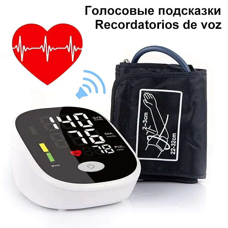Intelligent Voice Arm Blood Pressure Monitor for Home