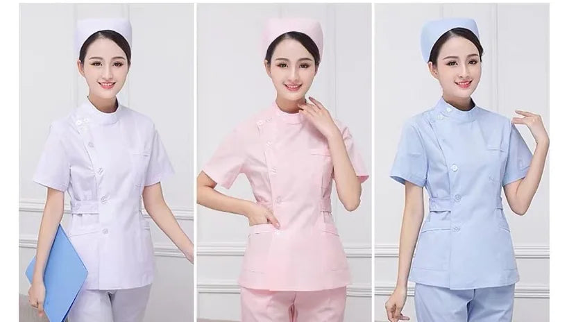 Summer Short Sleeve Nurse and Doctor Uniform Set