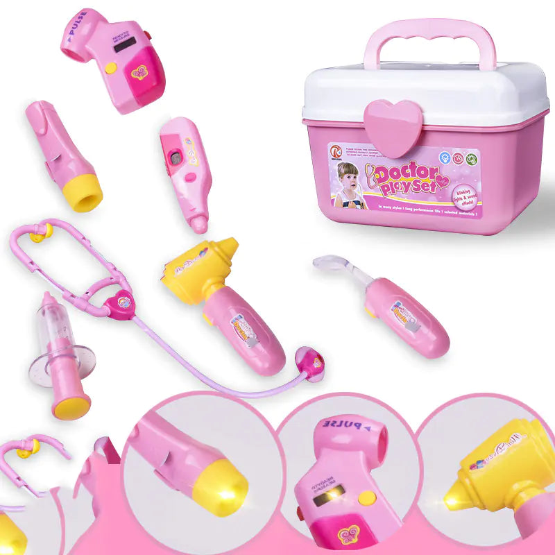 Kids Pretend Doctor Medical Kit Playset for Girls