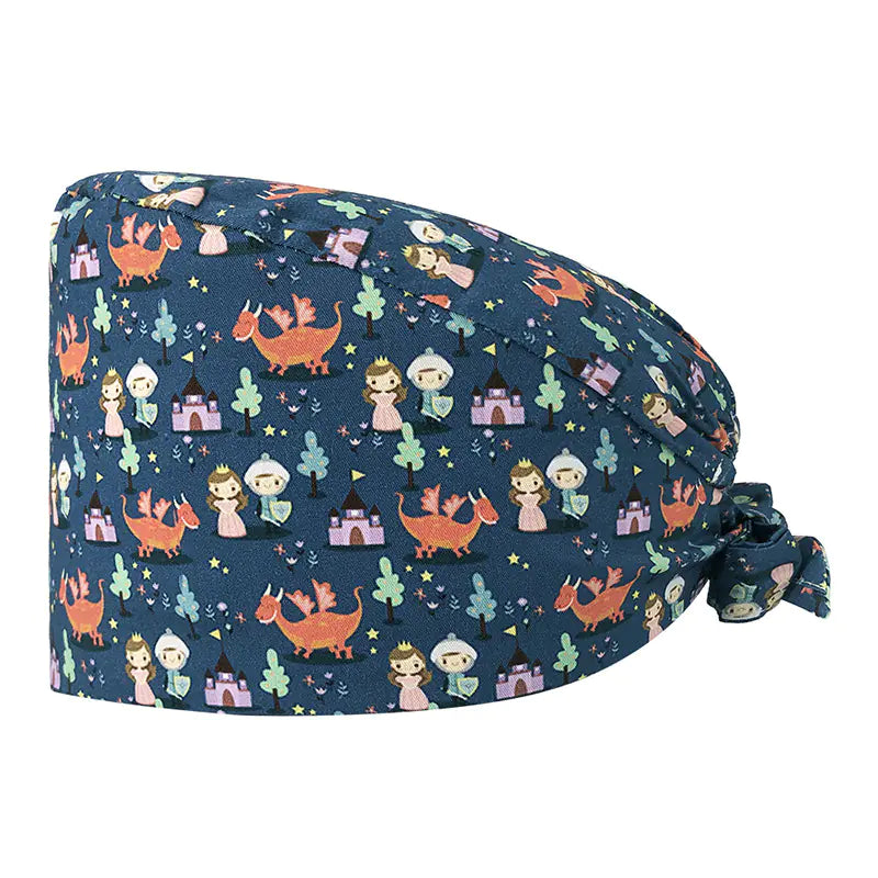 Cute Cotton Nurse Hat with Fun Prints