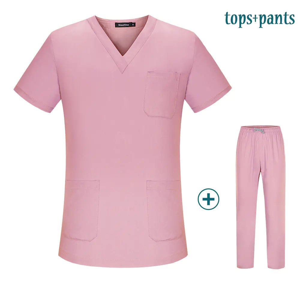 Short Sleeve Scrub Uniform for Beauty and Surgery