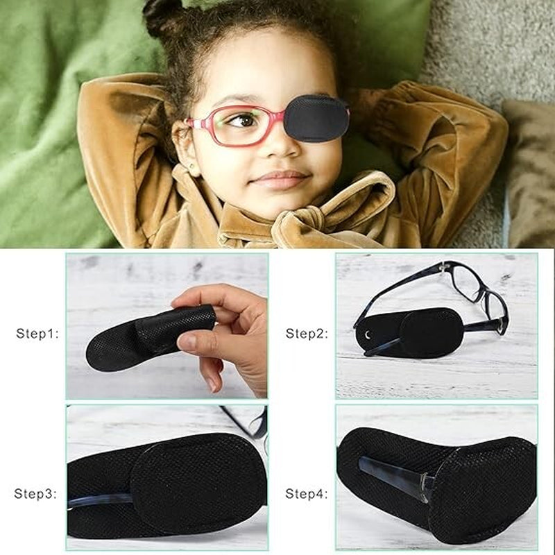 6PCS Eye Patches for Adults Kids, Medical Eye Patch for Glasses, Treat Lazy Eye