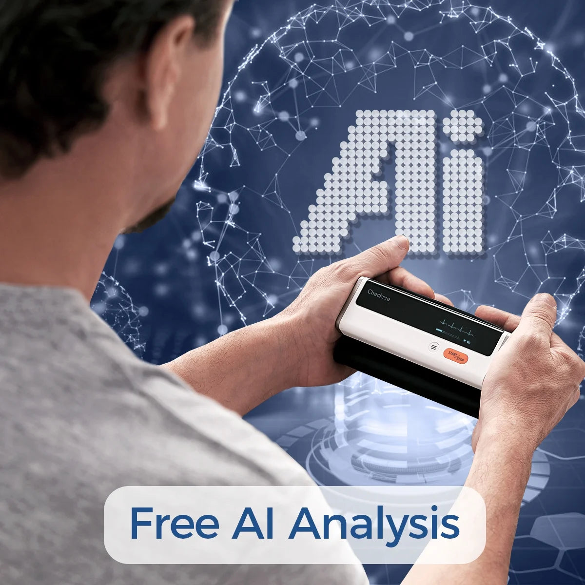 BP2 Blood Pressure Monitors, Upper Arm Blood Pressure BP Cuff Machine, with Accurate AI EKG Analysis, Free App