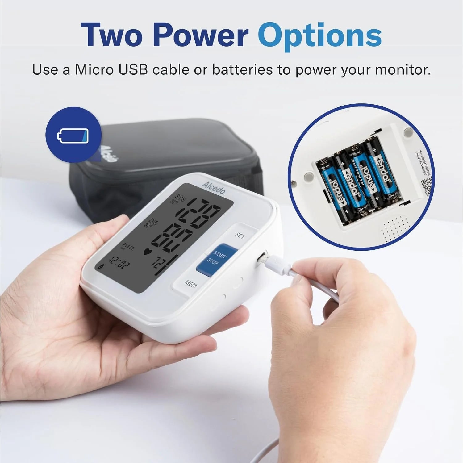 Blood Pressure Monitor for Home Use, Automatic Digital BP Machine with Large Cuff for Upper Arm, LCD Screen, Memory, Talking Function Large Screen