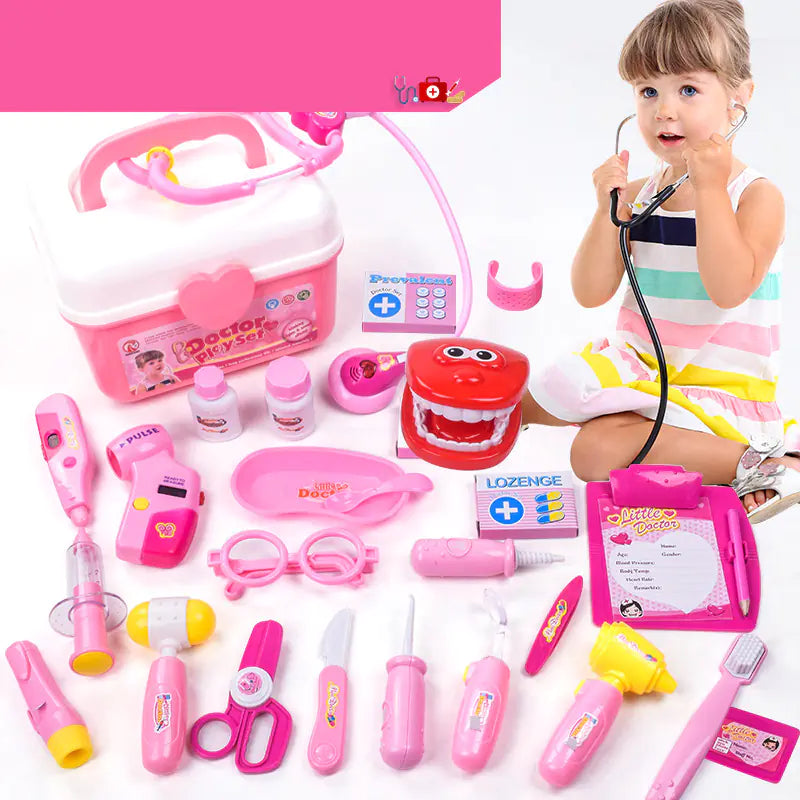 Kids Pretend Doctor Medical Kit Playset for Girls