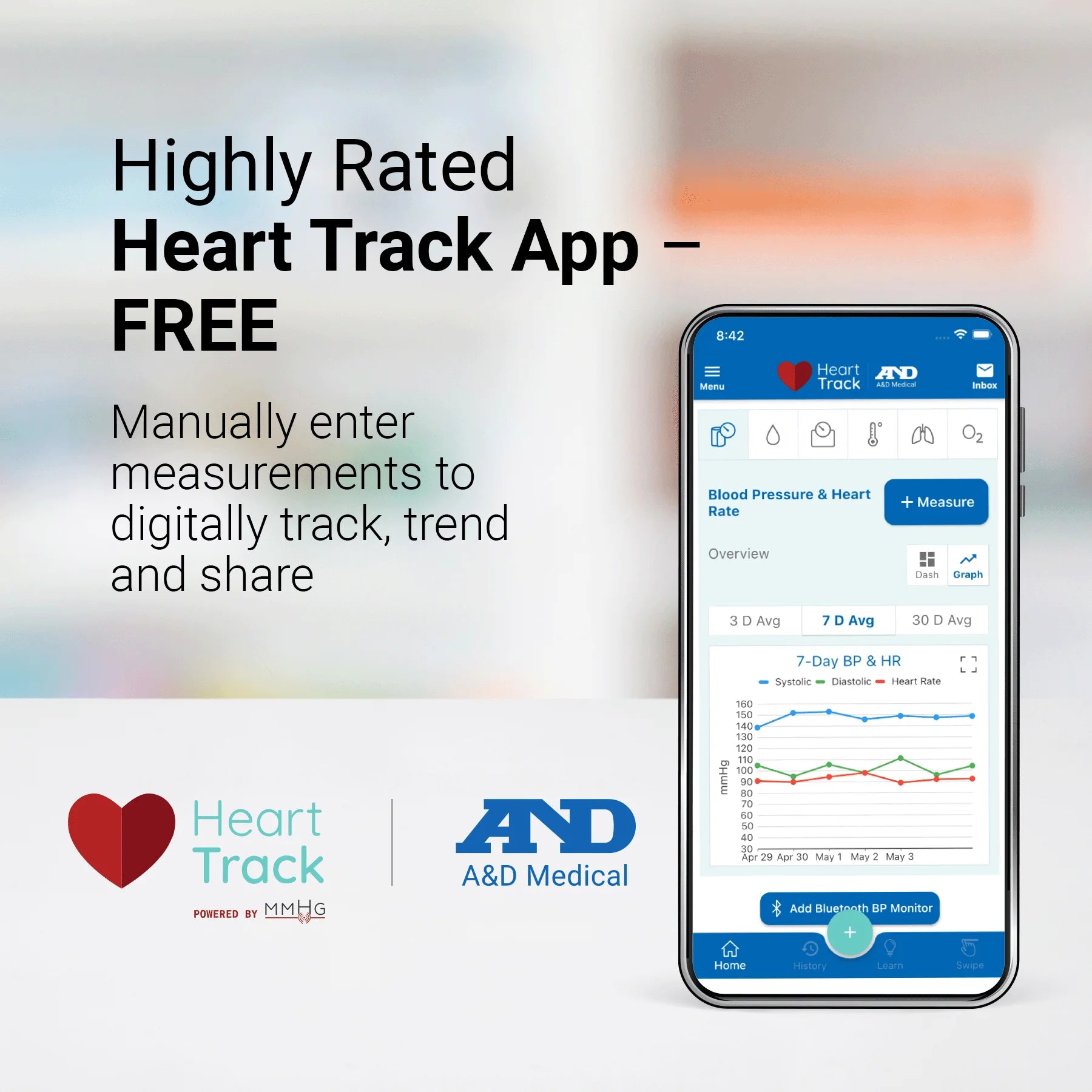 Upper Arm Blood Pressure Monitor with 4-User Memory (Model UA-767F)