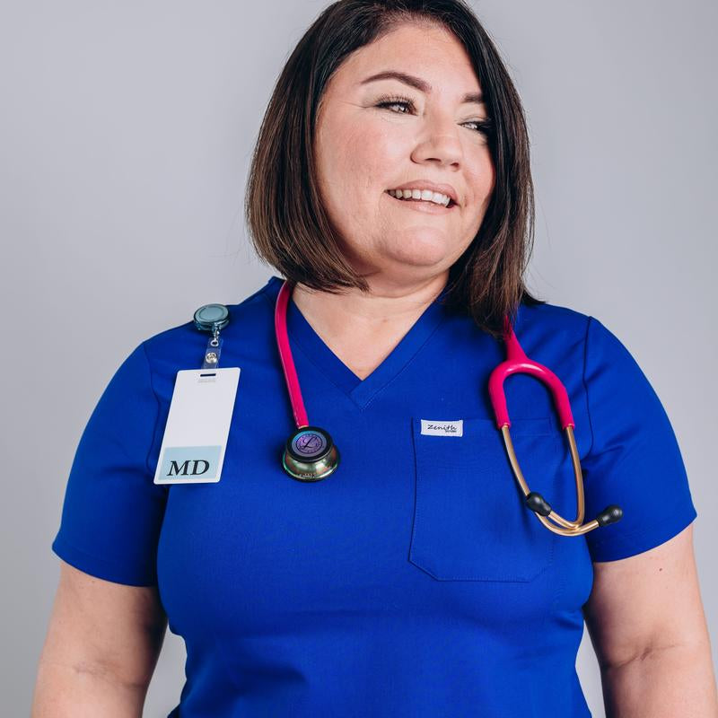 Zenith Scrubs 1-Pocket V-Neck Scrub Top for Women