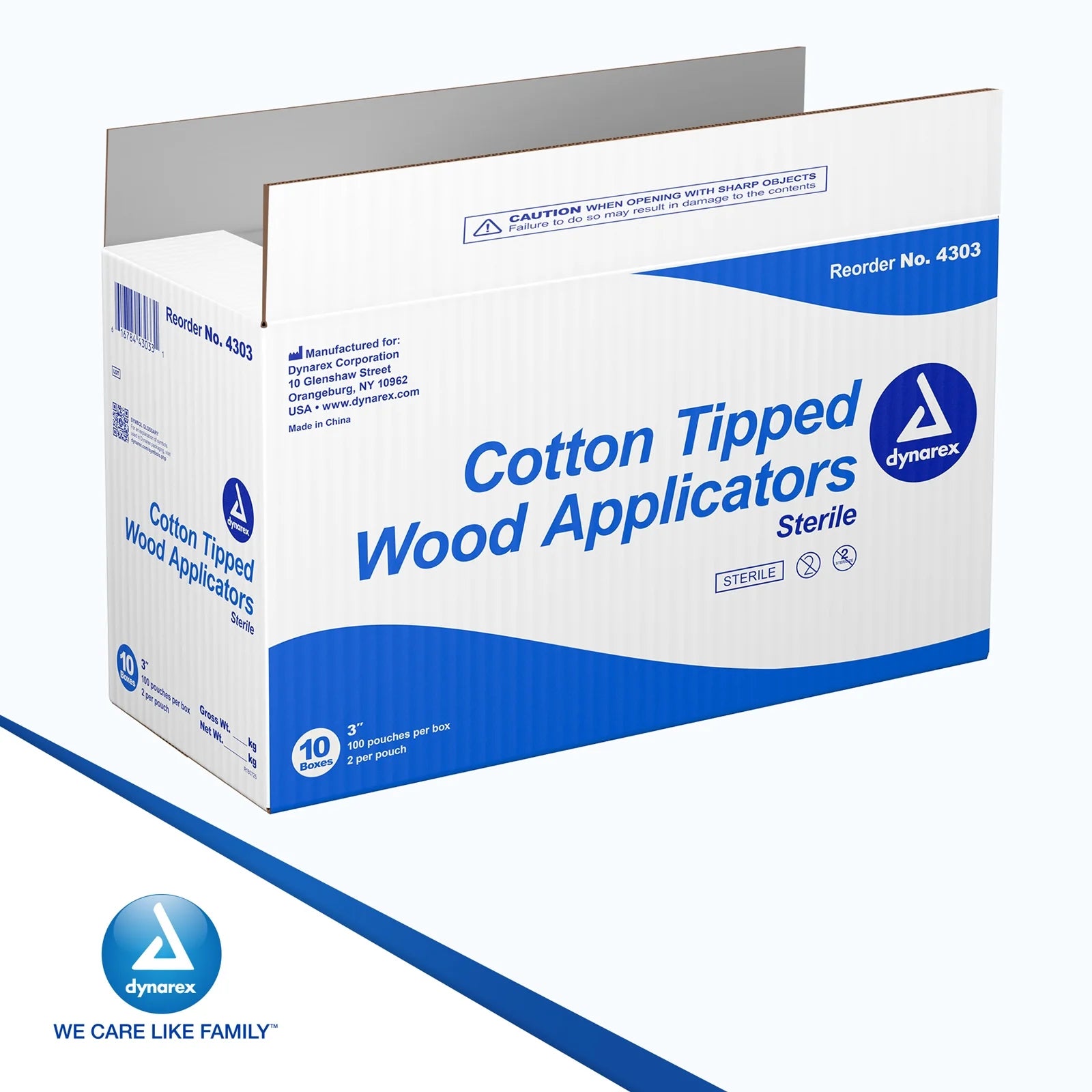 3-Inch Sterile Cotton Tipped Applicators, Single Use Wooden Cotton Tip Applicators for Wound Care & Dressing, Hygiene, Make Up, Cleaning Tools, Jewelry - 1 Case of 2,000 Applicators