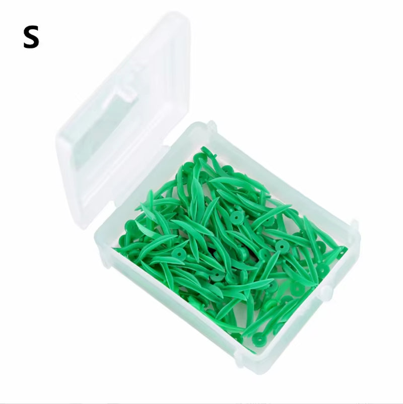 Disposable Dental Tooth Gap Wedges with End Circular Holes Plastic Wedge Dentistry Oral Care Accessories Medical Tools 4Sizes