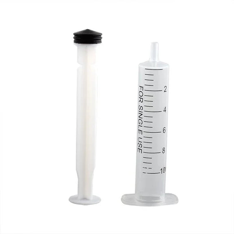 10 Syringe Luer Slip Tip 10Ml Liquid Clear Plastic Sterile Medical/Animal Feeder