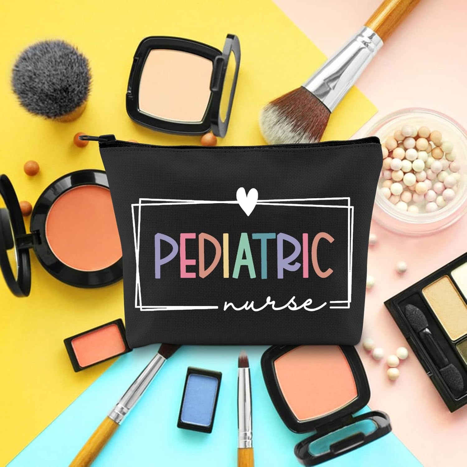 Pediatric Nurse Makeup Bag Pediatric Nurse Gift Nurse Gift Nurse Cosmetic Bag Nurse Accessories Pediatric Nurse Zipper Bag NICU Nurse Gift(Pediatric Nurse)