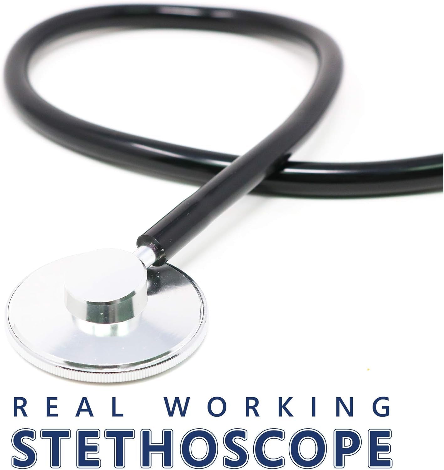 Doctor'S Stethoscope Kids Toy - Doctor-Or-Nurse Pretend Play-Costume Accessories and Prop Toys for Kids - 1 Piece (Black)