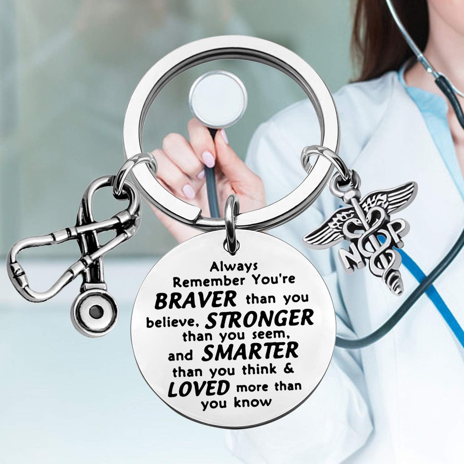 Nurse Practitioner Gifts NP Keychain Nurse Practitioner Graduation Gift NP Gift Nurse Practitioner Jewelry Keychain