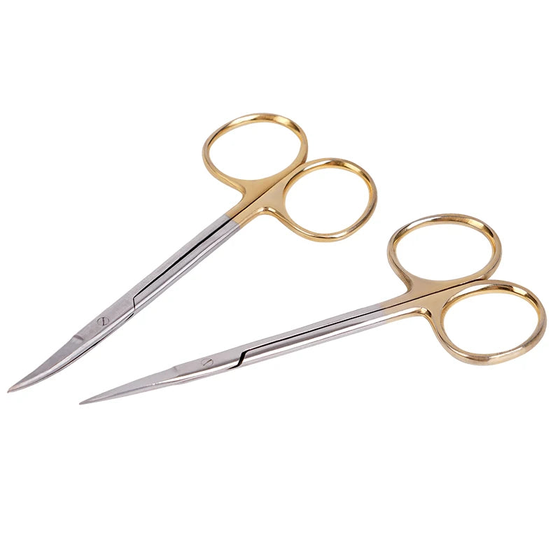 1Pc Stainless Steel Dental Surgical Scissors Straight and Curved Scissor Forceps Medical Tools Dentistry Surgical Instrument