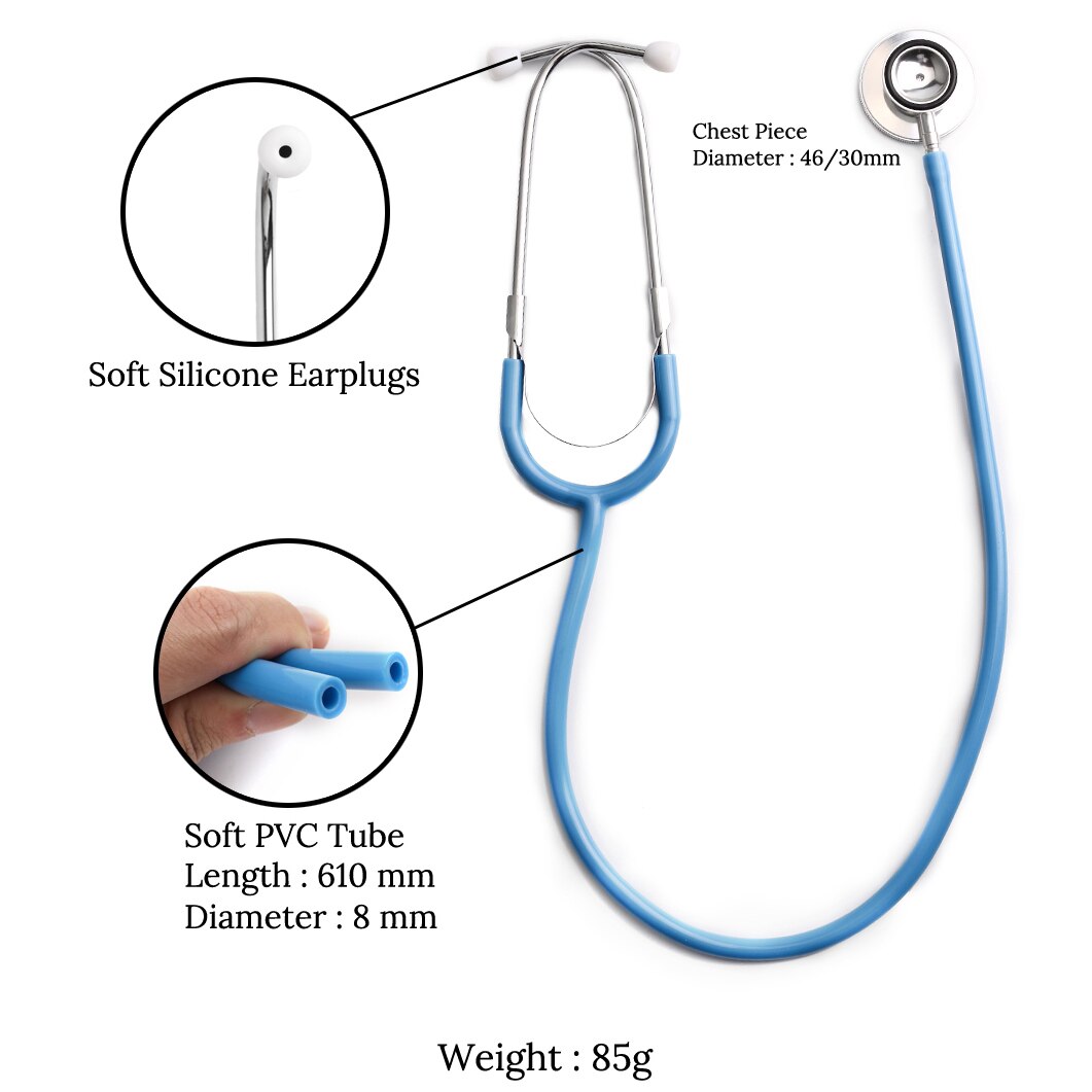 Portable Double Head Stethoscope for Medical Use