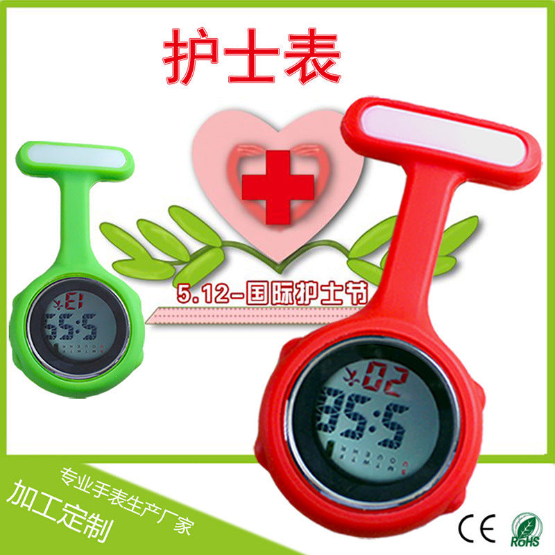Silicone Nurse Watch with Stylish Design