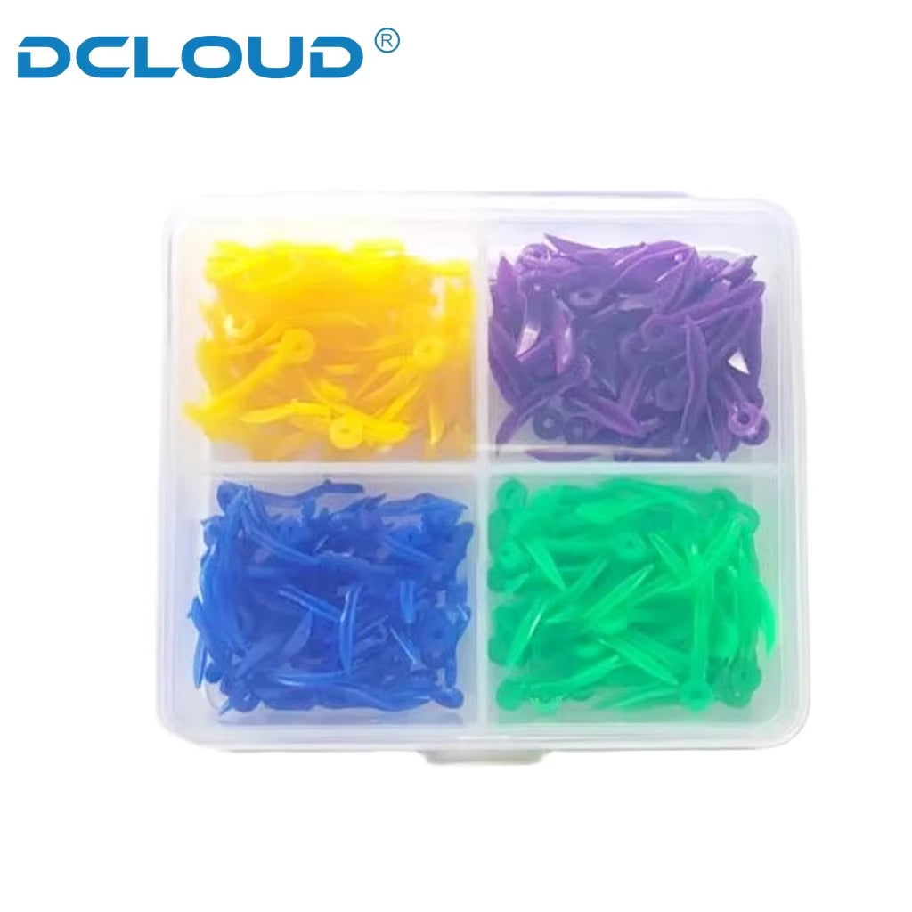 Disposable Dental Tooth Gap Wedges with End Circular Holes Plastic Wedge Dentistry Oral Care Accessories Medical Tools 4Sizes